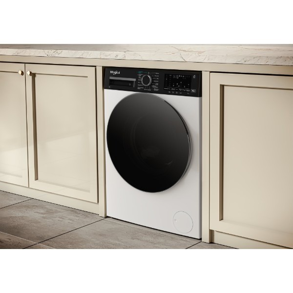 Фото - Комплект техники Whirlpool Стиральная машина с фронтальной загрузкой + Сушильная машина + Комплект креплений для установки в колонну Whirlpool WAM 87WBC UA + WP B8X WBS UA + SKS101 White